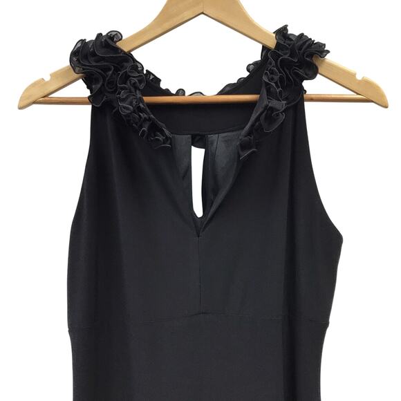 Onyx Nite By Wendye Chaitin Dress Womens 8 Maxi Black - Picture 4 of 7